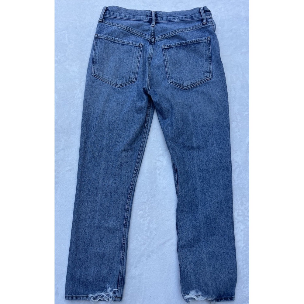 AGOLDE Riley High Rise Straight Button Fly Jeans Size 27 Crop - Picture 2 of 12